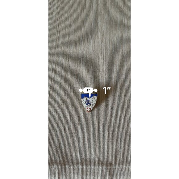 Vintage Davos Parsenn Switzerland Ski Resort Pin Badge With Enamel Shield Design - Picture 10 of 10